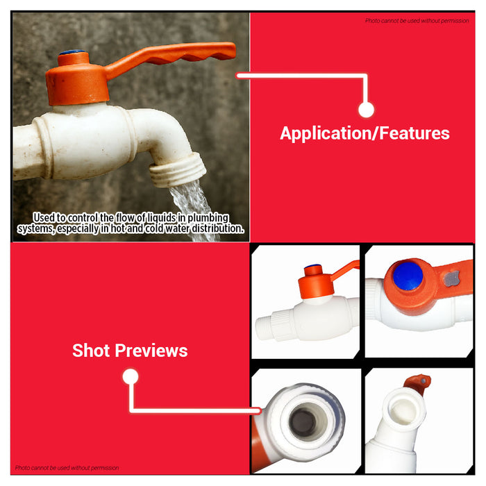 MECO Taiwan Heavy Duty PPR Ball Faucet 20mm Sinks, Bathroom & Garden Faucet #PPR-PBF 20mm •BUILDMATE