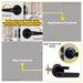 YALE Tubular Lever Style w/ Circle Corner (Black Finish) #YTL8801-7T BK