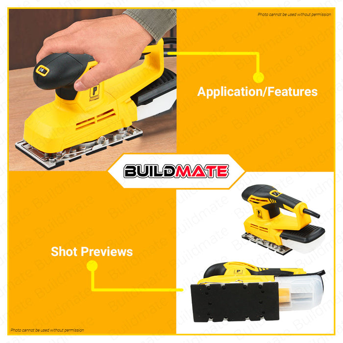 BUILDMATE Powerhouse Random Orbital Sander 350W | 400W [SOLD PER SET] Variable Speed with Dust Box Wood Orbital Sanding Finish Wood Sander Polishing Machine Electric Sander PH-OS350-DHD | PH-ROS-400 • PHPT