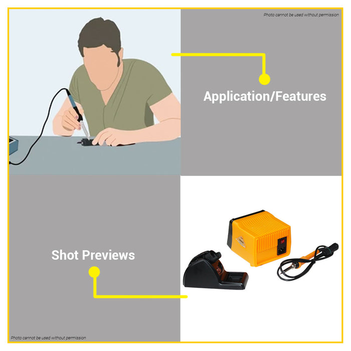 BUILDMATE Ingco 60W Soldering Iron Station 60W Straight Tip MANUAL / DIGITAL Welding Iron Set • IHT