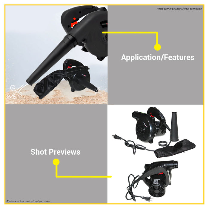 Buildmate Brand Electric Air Blower 1000W Hand Operated Dust Cleaner Blow Machine with Dust Bag AB1000 - IPT