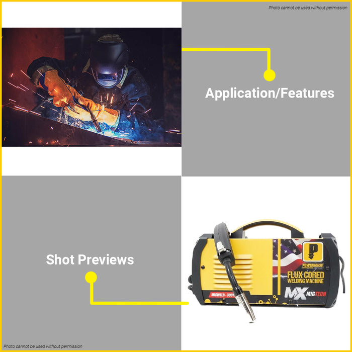 POWERHOUSE USA 300A Migweld Gasless Portable Inverter Welding Machine MIGTECH 300TECH PHWM