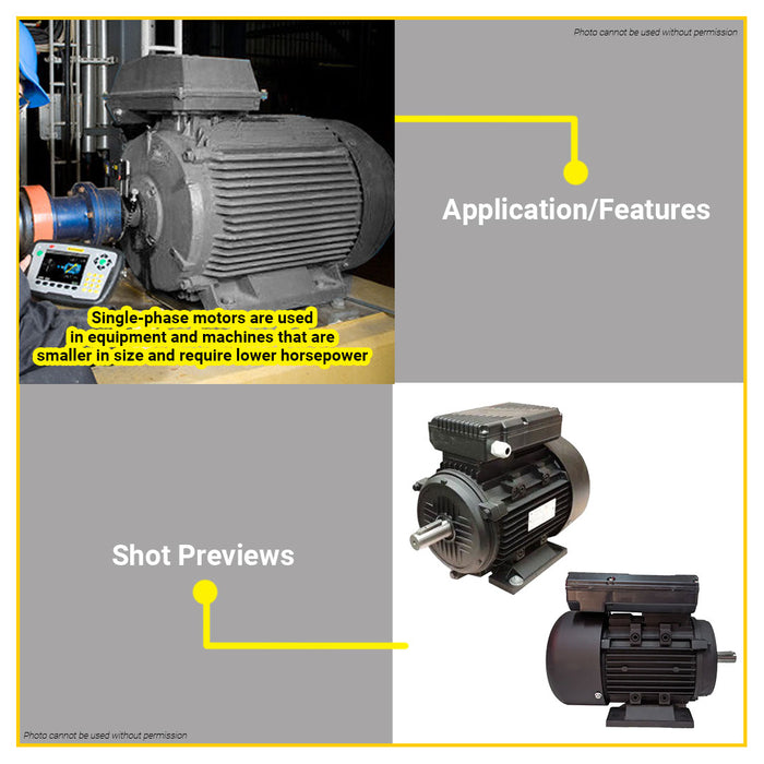 ARMADA 1HP Single Phase Electric Motor 750W DLYL802-4 •BUILDMATE•