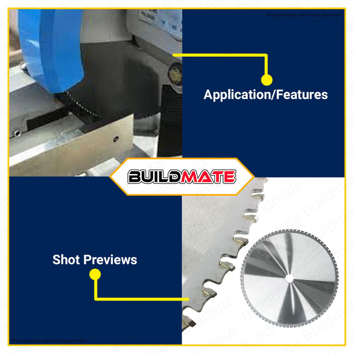 BUILDMATE Fujima Carbide Engineer Saw Blade 80T 14" Inch 350mm [SOLD PER PIECE] Circular Saw Carbide Tip For Wood Table Saw Blade Miter Saw Blades Cutting For Wood Blade Wood Cutting Circular Saw Blade Stainless Steel FT-CES350*80 | FT-CES355X80
