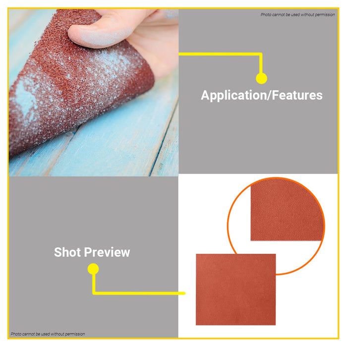 BUILDMATE Wadfow 50PCS/SET Sandpaper Sanding Sheets 230x280mm Finishing Abrasive Sanding Paper Sheet SOLD PER BOX - WHT