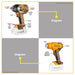 BUILDMATE Ingco 2pcs Cordless Combo Kit 20V Lithium-Ion 300/550°C Heat Gun with 850N.m Brushless Impact Wrench Power Tool Set COSLI240489 - ICPT
