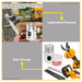 BUILDMATE Ingco 3pcs Cordless Combo Kit 20V Lithium-Ion Hedge Trimmer with Gauge Straight Shear & 90W Cordless Coffee Grinder Combo Tool Set COSLI240688 - ICPT