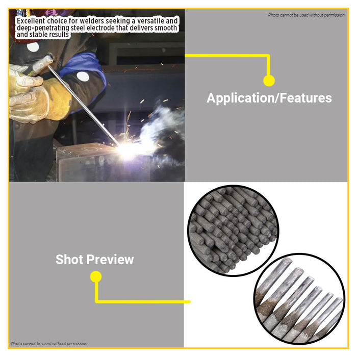 BUILDMATE Ingco 5kg Carbon Steel Welding Electrode 2.5x350mm / 3.2×350mm AWS E6013 Stick Welder Rod - IHT