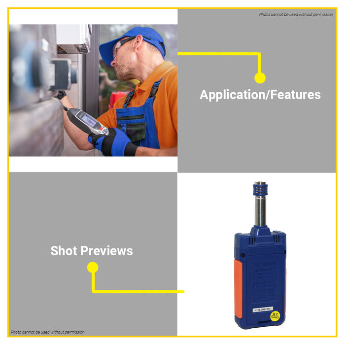BUILDMATE Wadfow Gas Leak Detector 50ppm~1000ppm Propane Leak Tester Gas Sniffer Tool Handheld Methane Gas Analyzer Sensor WGH35053 - WPT