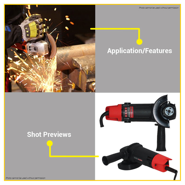 BUILDMATE Brand 800W Angle Grinder AG800 with Impact Drill with Hammer Function ID800 Heavy Duty Power Tools Combo Kit