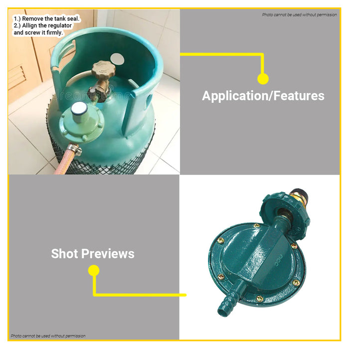 BUILDMATE Westlake LPG Gas Regulator with Gauge and Explosion Proof SOLD PER PIECE  BA1005 BA1007