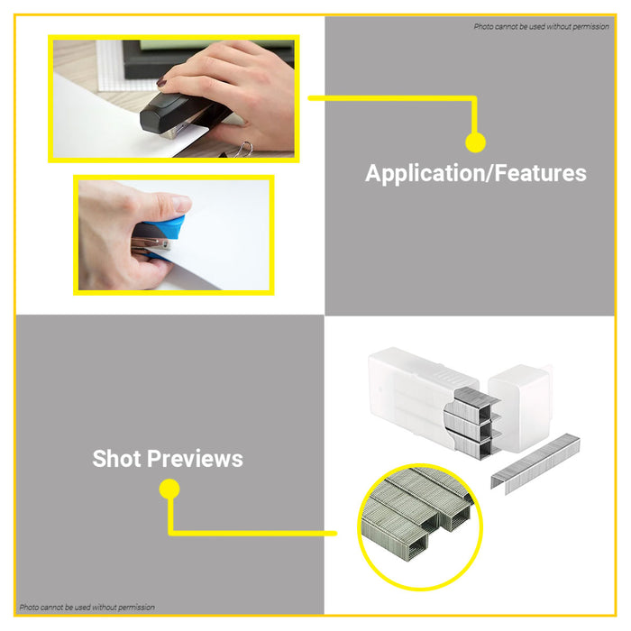 BUILDMATE Stanley 1000PCS Light Duty Staples 6mm-10mm Staple Wire SHT