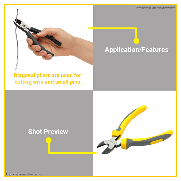 LOTUS Diagonal Plier Eco 8" Inch / 200mm Side Cutter Wire Cutters Cutting Pliers LDCP200DF BUILDMATE