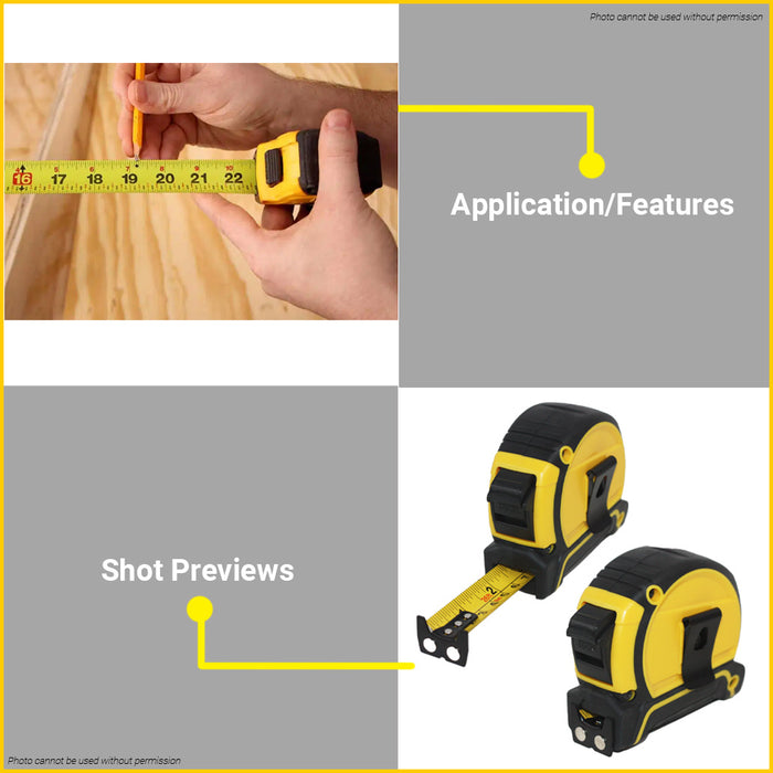POWERHOUSE Multi Lock Nylon Tape Measure 3m | 5m | 8m SOLD PER PIECE •BUILDMATE• PHHT