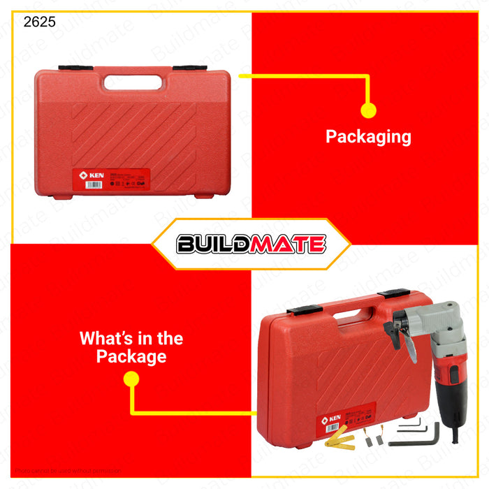 BUILDMATE Ken Industrial Electric Scissors Shear Cutter 2.5mm 500W Heavy Duty Shear Scissor Electric Shear Electric Sheet Metal Shear Snip Scissor Cutter Mild Steel Cutting Power Tool 2625 •