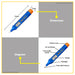 BUILDMATE Wadfow Test Pencil AC 12V-300V Electrical Interchangeable Slotted / Flat Bit Tip Voltage Detection Pen With Sound & Light Alarm WTP45015 - WHT