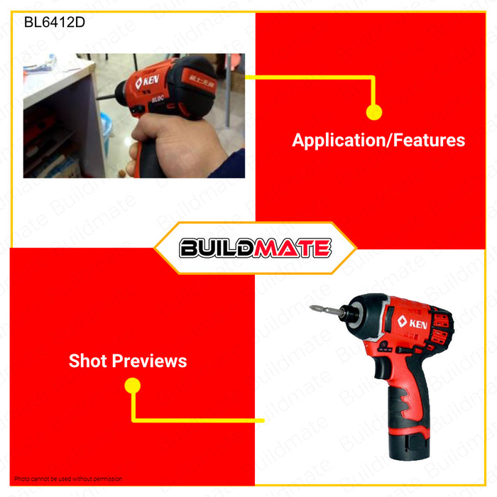 BUILDMATE Ken Industrial Heavy Duty Cordless Impact Driver 12V