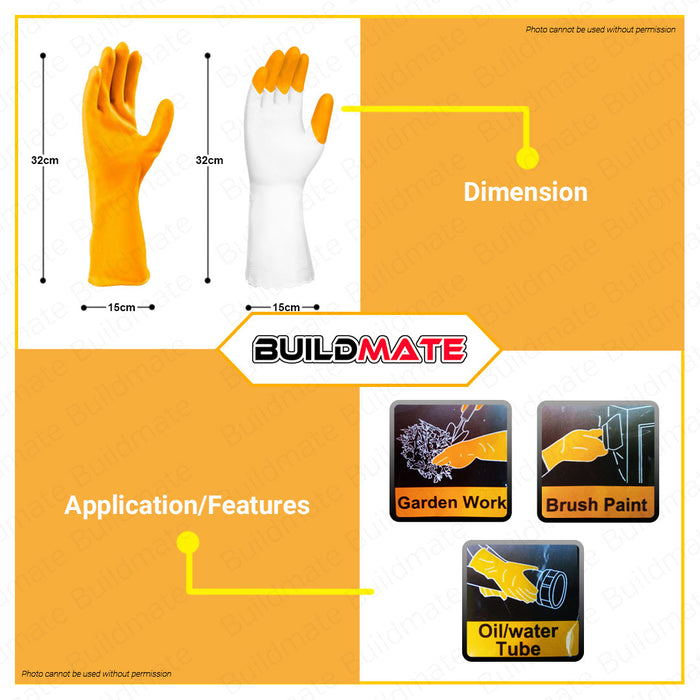 BUILDMATE Ingco PVC Gloves 32cm Protective Gloves Work Gloves Washable Safety Gloves Comfortable Gloves Garden Gloves Protection Gloves Kitchen Gloves HGVP01 | HGVP02 | HGVP03 • HT2