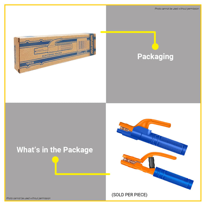 BUILDMATE Wadfow Electrode Holder 200A / 300A Stick Electrode Clamp Welding Rod Holder Stinger Welding Machine Accessories - WHT