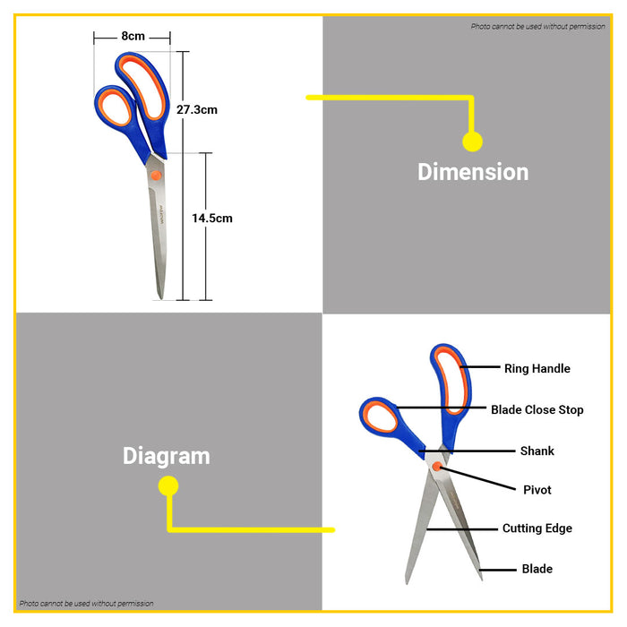 BUILDMATE Wadfow 11" Scissors WSX1604 - WHT