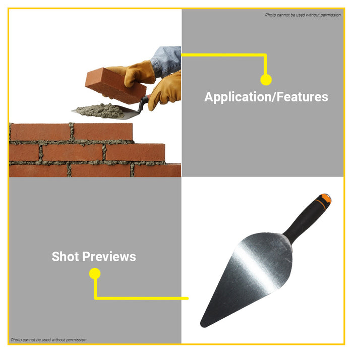 BUILDMATE Ingco 9" Inch Bricklaying Trowel (230mm) HBT918 - IHT
