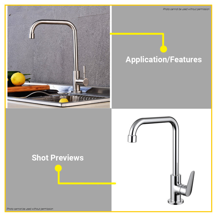 WATERHOUSE by POWERHOUSE Sink Mount Square Faucet Design F8 Stainless 304 •BUILDMATE• PHWH