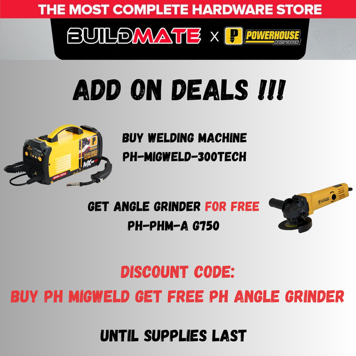 POWERHOUSE USA 300A Migweld Gasless Portable Inverter Welding Machine MIGTECH 300TECH PHWM