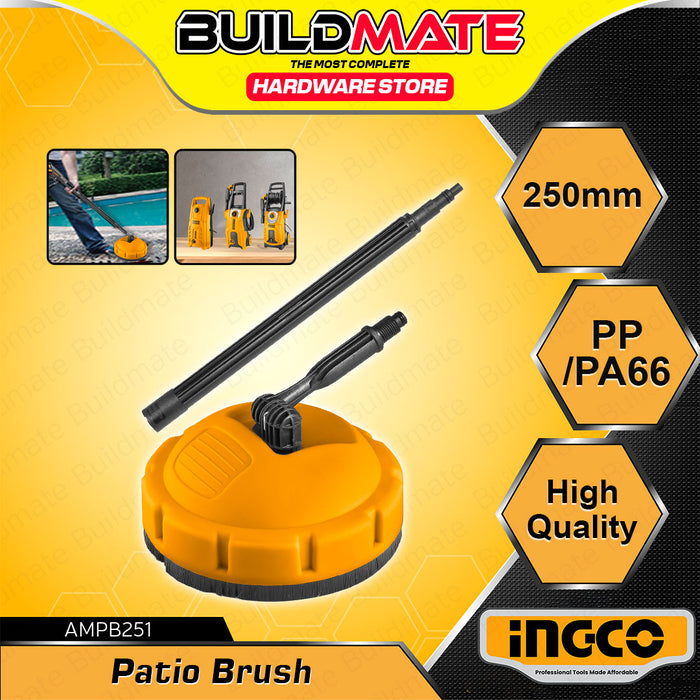 BUILDMATE Ingco Cleaning Brushes , Fix, Rotary, Horizontal, Patio and Wheel Brush for High Pressure Washer - IHT
