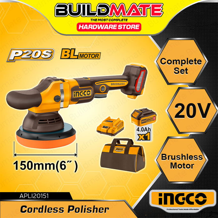 BUILDMATE Ingco Cordless Polisher (Unit only and Complete Set with Battery and Charger) APLI2015 & APLI20151 - ICPT