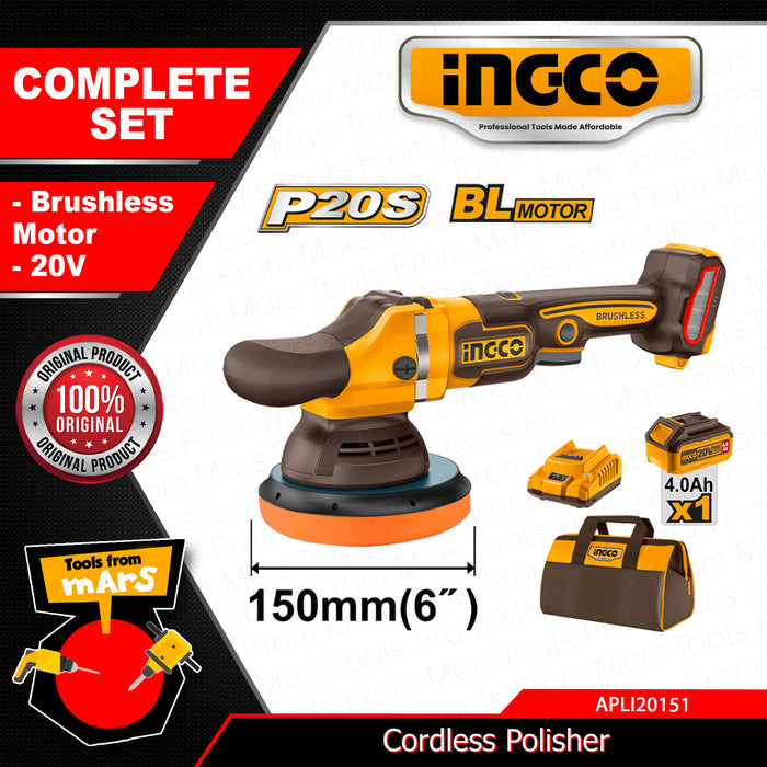 BUILDMATE Ingco Cordless Polisher (Unit only and Complete Set with Battery and Charger) APLI2015 & APLI20151 - ICPT