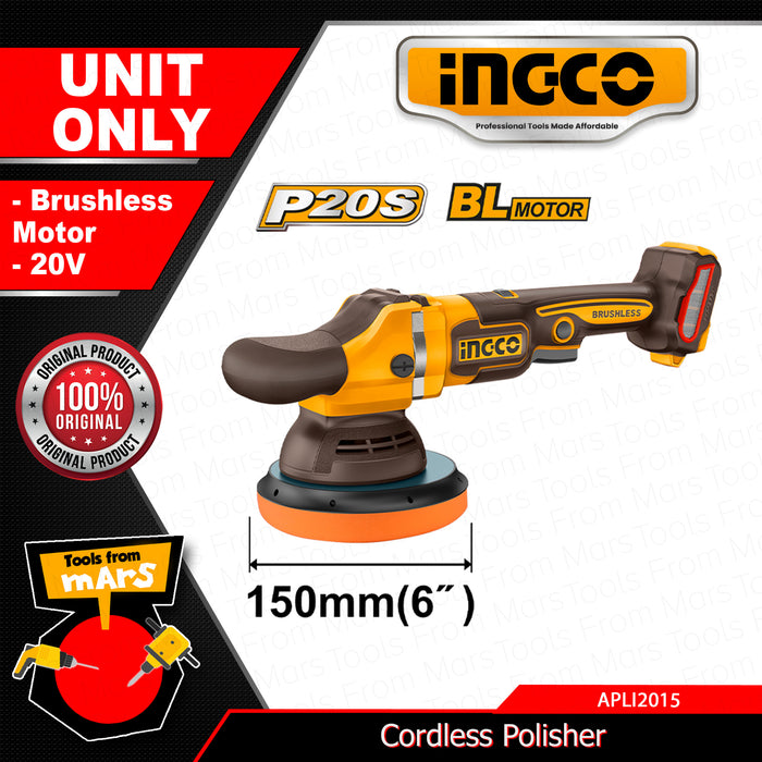 BUILDMATE Ingco Cordless Polisher (Unit only and Complete Set with Battery and Charger) APLI2015 & APLI20151 - ICPT