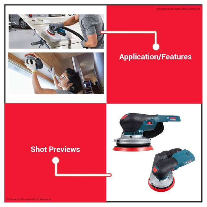BUILDMATE Bosch Cordless Random Orbital Sander Wood 18V 125mm Variable Speed (BARE TOOL) Wood Sander Orbital Sander Finishing Sander Wood Orbital Sanding Finish Polishing Machine Electric Sander GEX18V-125 0601372201 • BLC