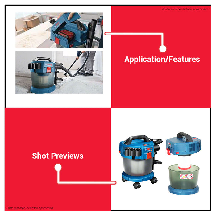 Bosch Li-Ion Cordless Vacuum Cleaner Premium Solo GAS 18V-10 L 06019C63K0 AUTHENTIC •BUILDMATE• BLC