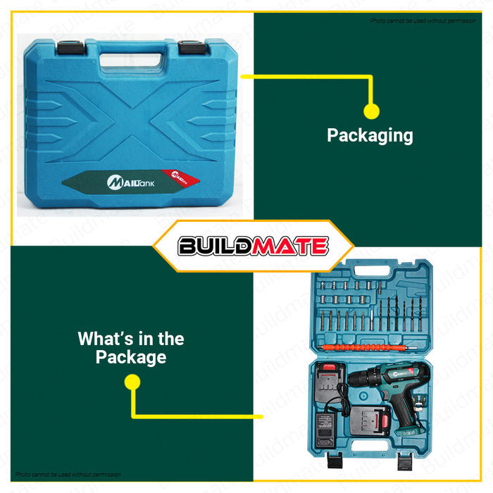 BUILDMATE Mailtank Cordless Drill Driver 32V Drilling Machine Handheld Impact Drill SH190 | SH425