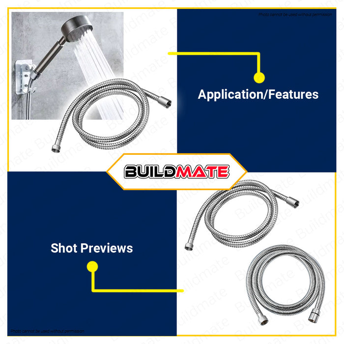 BUILDMATE Waterhouse Stainless Shower Hose 1.5M Flexible Replacement Shower Hose Extra Long Handheld Shower Hose Shower Head Hose Showerhead Hose #20790 •