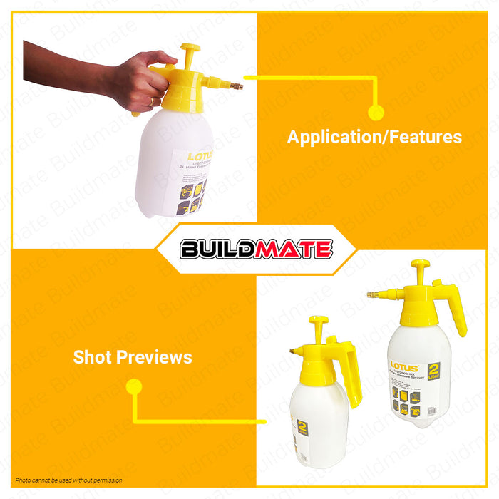 LOTUS 2L Hand Spray Sprayer Manual LTGT2000HSX •BUILDMATE• LHT LUTOS
