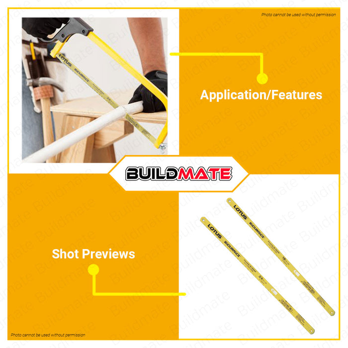LOTUS 100PCS/BOX Hacksaw Blade 18TPI / 24TPI •BUILDMATE•