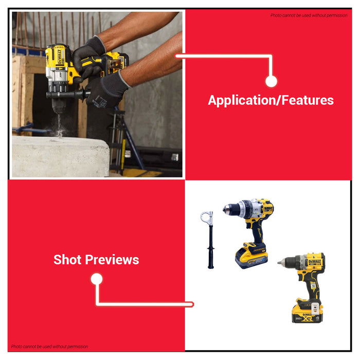 Buildmate x DEWALT KIT 20V 1530W Max Brushless 1/2IN 3-Speed Cordless Hammer Drill/Driver w/Powerstack Battery & Charger 169Nm DCD1007H1T-B1