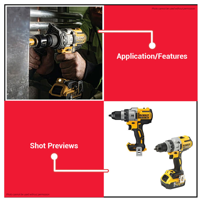 Buildmate x DEWALT SOLO 20V XR Max Brushless Cordless Drill/Driver 13MM 3-Speed 90Nm DCD991N-KR