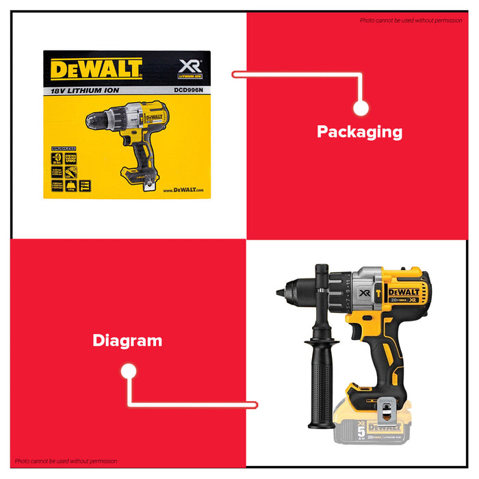Buildmate x DEWALT SOLO 1/2in 95Nm Cordless Hammer Drill/Driver 3-Speed 20V XR Max Brushless (BARE) DCD996N-KR