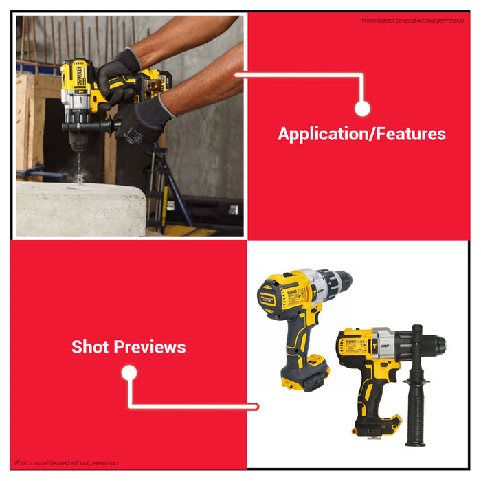 Buildmate x DEWALT SOLO 1/2in 95Nm Cordless Hammer Drill/Driver 3-Speed 20V XR Max Brushless (BARE) DCD996N-KR