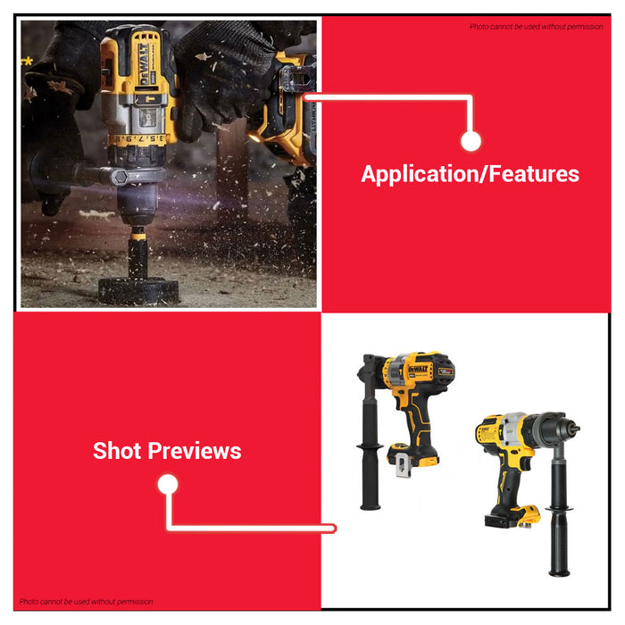 Buildmate x DEWALT SOLO 20V 1/2in 126NM Max Brushless Hammer Drill/Driver w/ Flexvolt Advantage DCD999N-B1