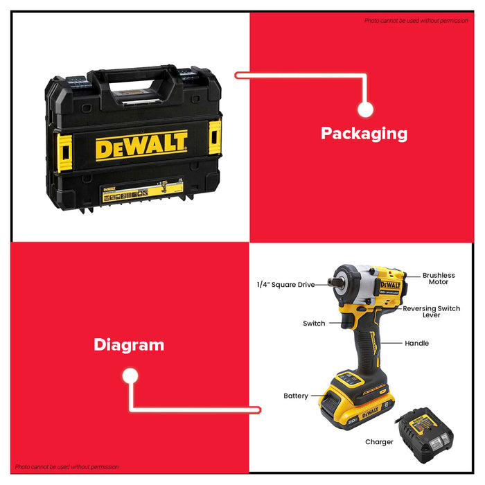 DEWALT 20V Max 1/2" Compact Impact WR- Detent | 406-610 Nm | DCF922D2-B1