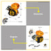BUILDMATE Ingco 4-Sroke 18.2HP Industrial Marine Speed Gasoline Engine Air-Cooled Recoil GEMR1902P IIT
