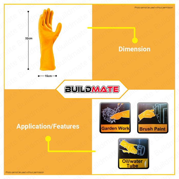 BUILDMATE Ingco PVC Gloves 32cm Protective Gloves Work Gloves Washable Safety Gloves Comfortable Gloves Garden Gloves Protection Gloves Kitchen Gloves HGVP01 | HGVP02 | HGVP03 • HT2
