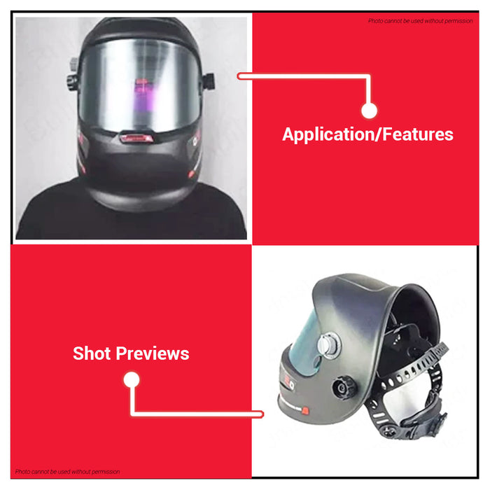 JR KAWASAKI Solar Powered Auto Darkening Welding Mask Helmet JRADM20 •BUILDMATE•
