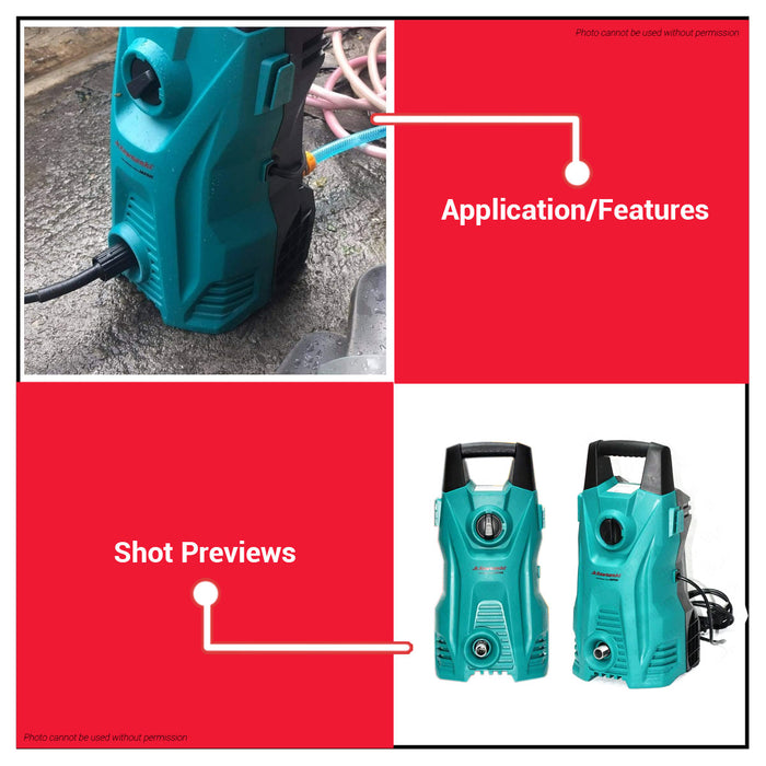 JR KAWASAKI Portable Pressure Washer 1600W JRHPW1600  •BUILDMATE•