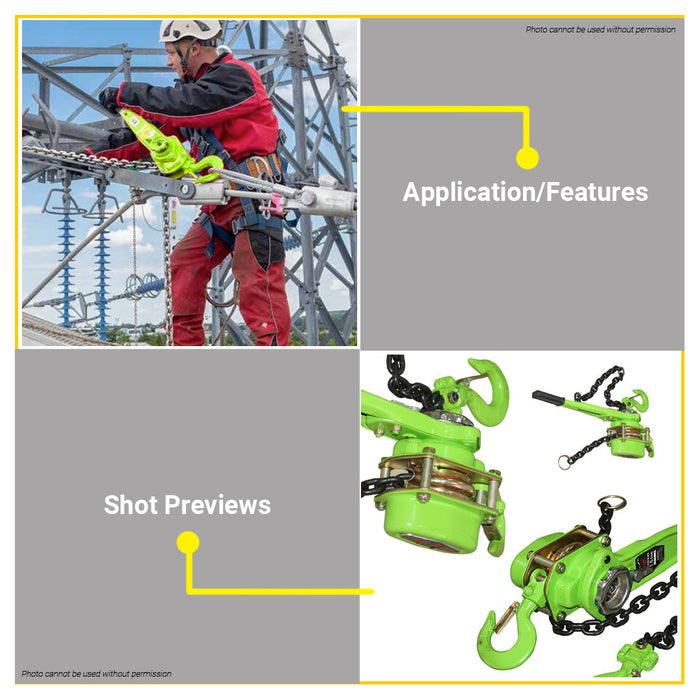 BUILDMATE Hoyoma 1.5T x 1.5m Lever Block Lifting Chain Adjustable Ratchet Lever Hoist LB15M15T HYMHT