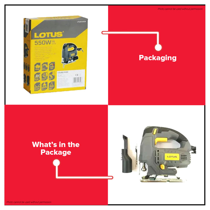 LOTUS Electric Jigsaw with Variable Speed 550W LTSJ60-550X / 710W LTSJ110-710X •BUILDMATE• LPT