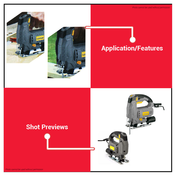 LOTUS Electric Jigsaw with Variable Speed 550W LTSJ60-550X / 710W LTSJ110-710X •BUILDMATE• LPT